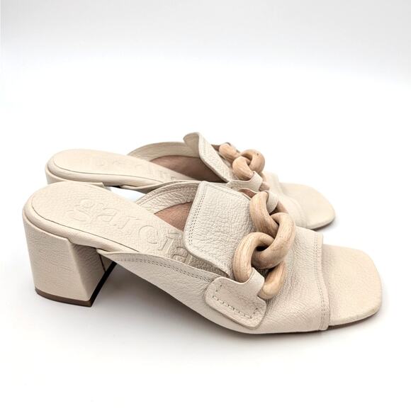 Pedro Garcia Umita Slide Sandal Women's Ivory Petitgrain Size US6 EU36.5 - Picture 3 of 12